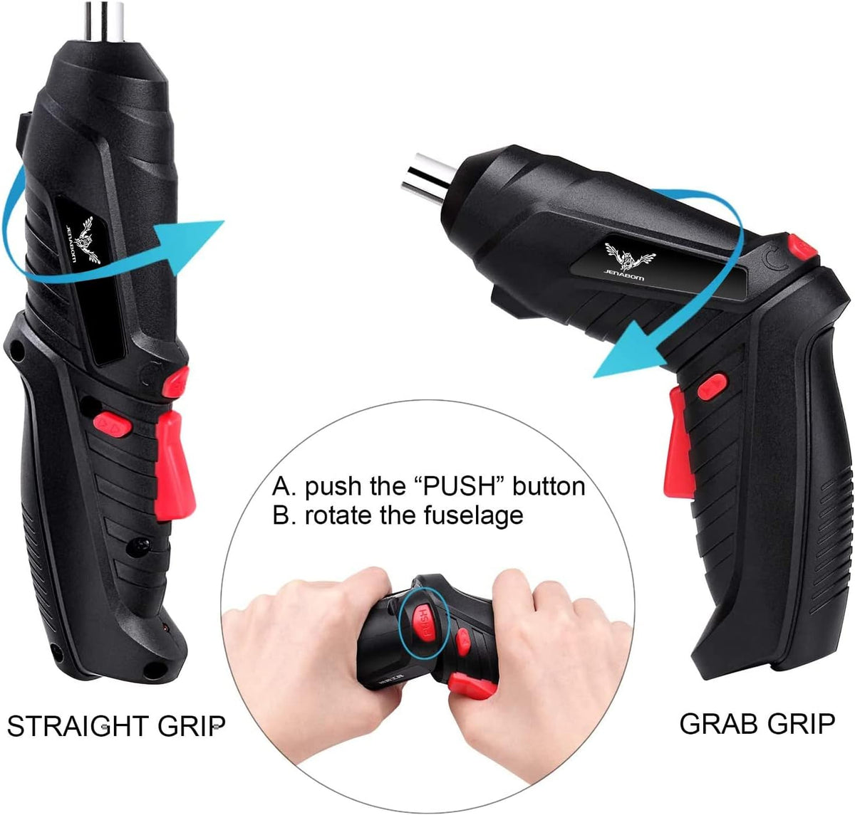 47-in-1 Cordless Electric Screwdriver Set – Rechargeable DIY Tool Kit